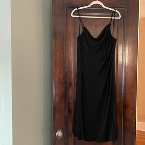 Black slip dress - perfect for a fancy date night or wedding